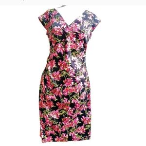 Maggy London Petites floral dress 10P